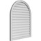 Ekena Millwork Round Top Surface Mount PVC Gable Vent w/ 2"W x 1-1/2"P Brickmould Frame, 34"W x 42"H GVPRT34X4202SN - alternate 3